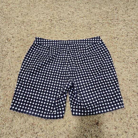 Callaway Opti Dri Golf Shorts 6 Plaid Check Black White Bermuda Chino Preppy - Picture 2 of 6